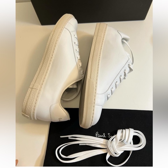 New-Paul Smith women’s Side-Stripe Lace-Up leather Sneakers - Picture 7 of 13